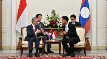 Menuju 70 Tahun Hubungan Diplomatik Indonesia-Laos,  Wapres RI Gibran dan Wakil PM Laos Bahas Tiga Fokus Kerja Sama